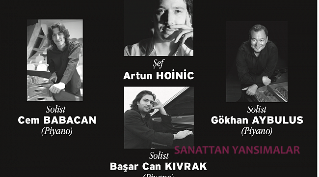 Üç iyi piyanist Bach'tan birer konçerto sunacak...