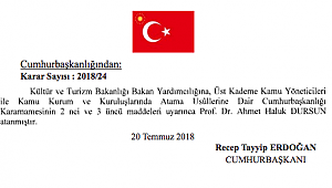 İki eski müsteşar Kültür'e bakan yardımcısı