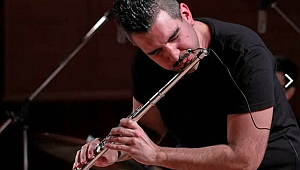 Flütist Eren Coşkuner'de sıra caza geldi.