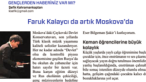 Faruk Kalaycı da artık Moskova'da...