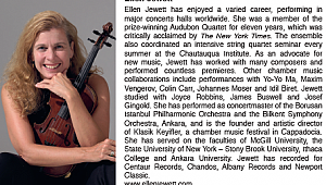 Ellen Jewett'in Türk bestecileri CD'si Naxos'ta