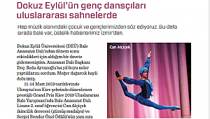 Dokuz Eylül'ün genç dansçıları uluslararası sahnelerde...