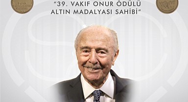 SCAMV Onur Ödülü Altın Madalyası Yüksel Erimtan'a