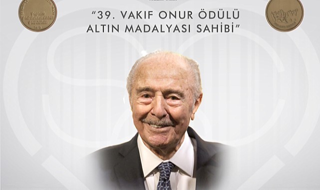SCAMV Onur Ödülü Altın Madalyası Yüksel Erimtan'a