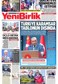Yeni Birlik Gazetesi Gazete Manşeti