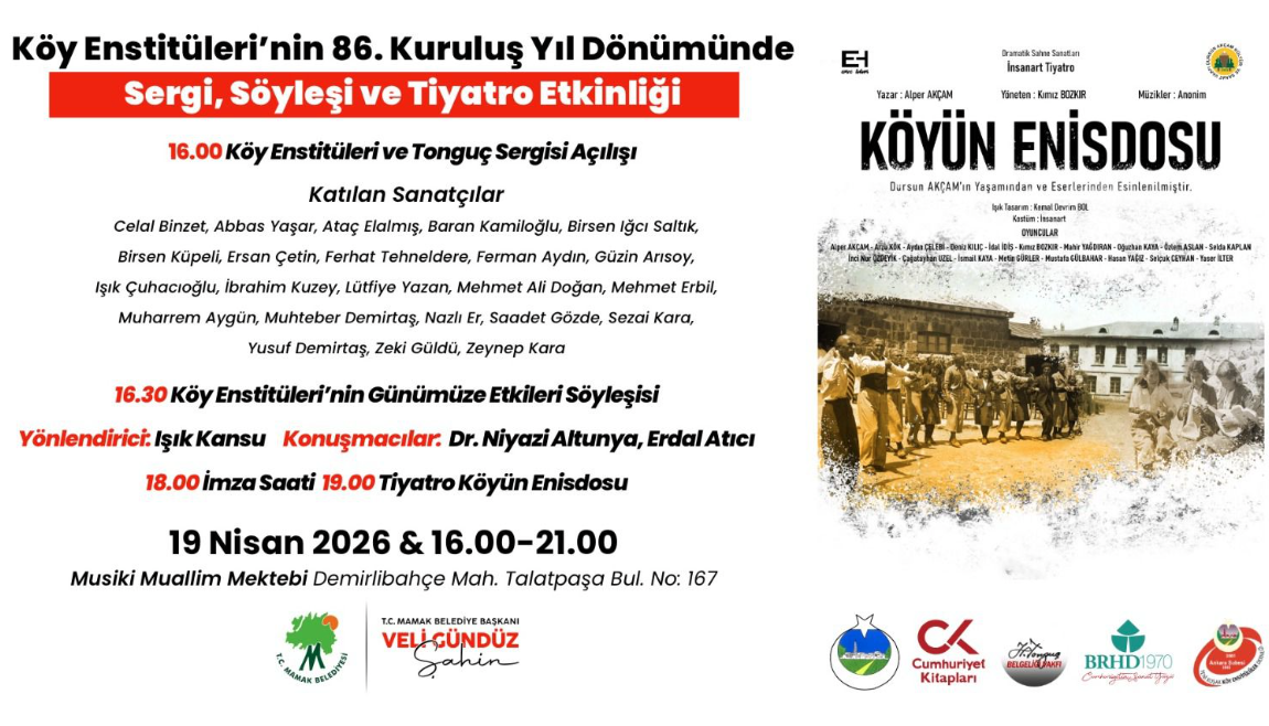 Köy Enstitüleri'nin Kuruluşunun 86. Yılı